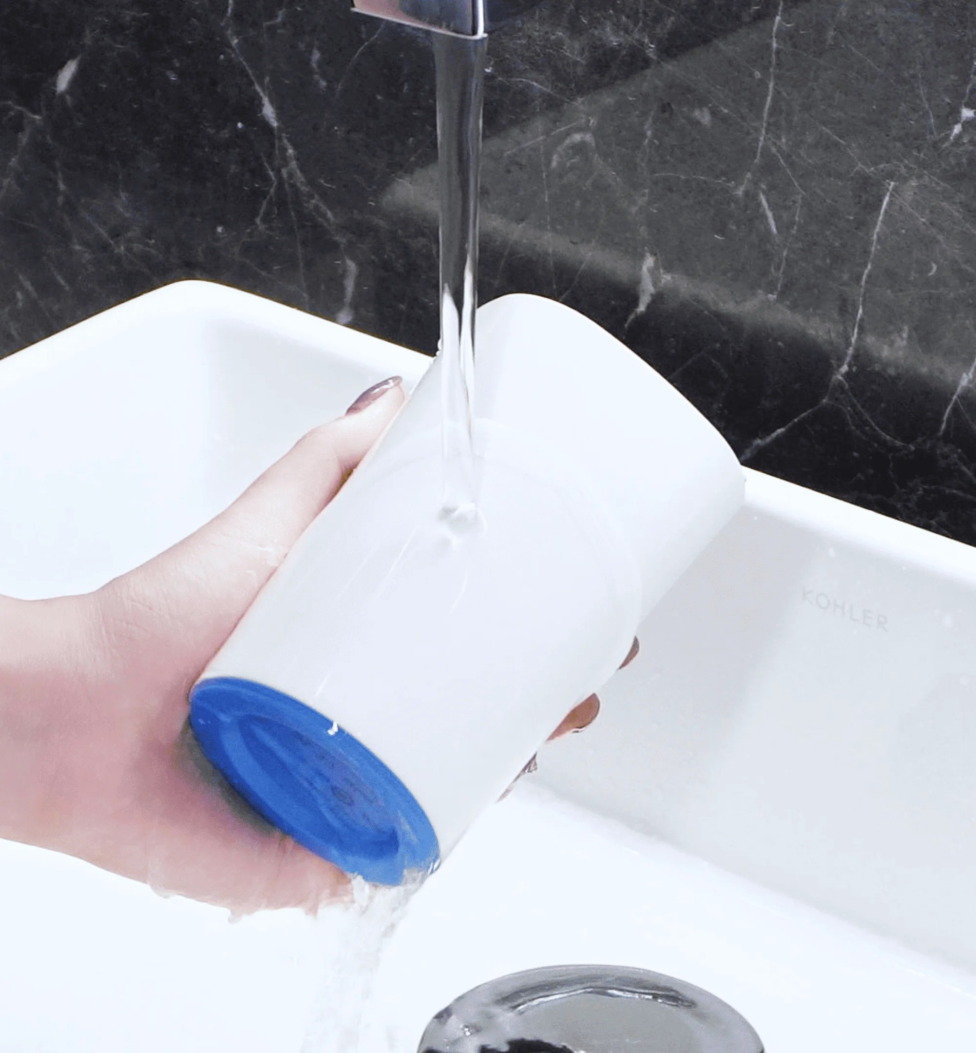 S2Y Smart HOCl Care Cup - Side angle view displaying the compact and portable design